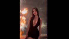 Black dress girl sexy video